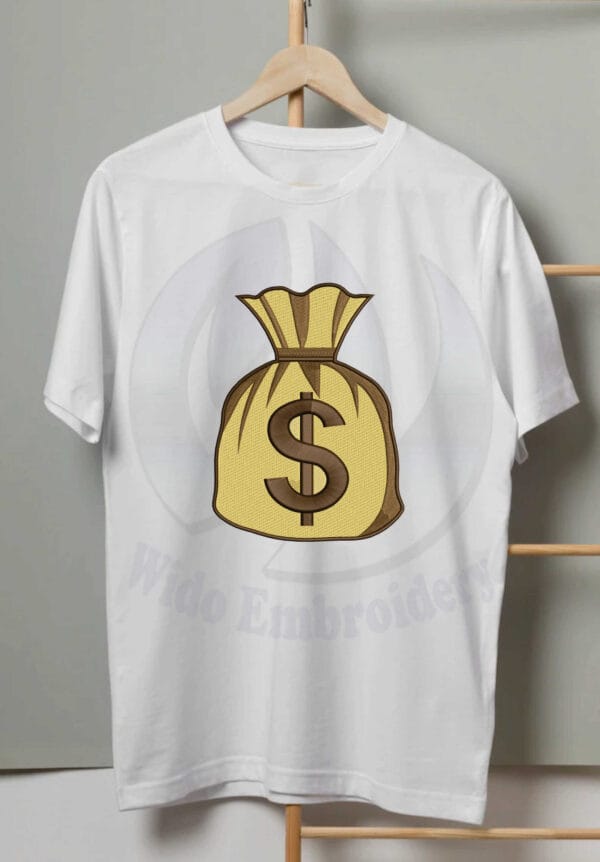 money bag embroidery design from widoembroidery.com