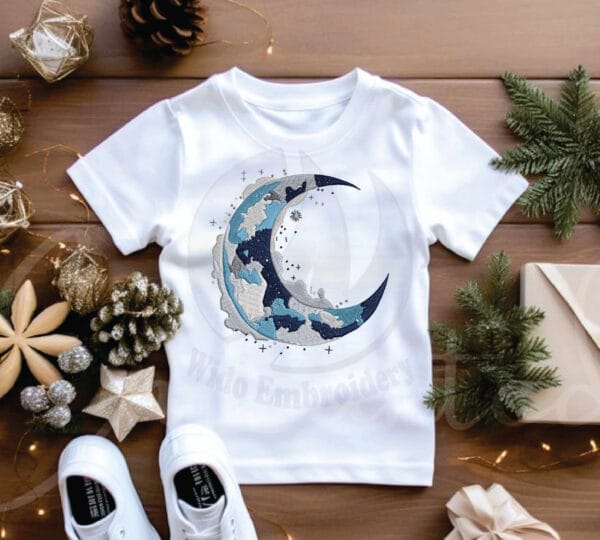 moon embroidery design from widoembroidery.com
