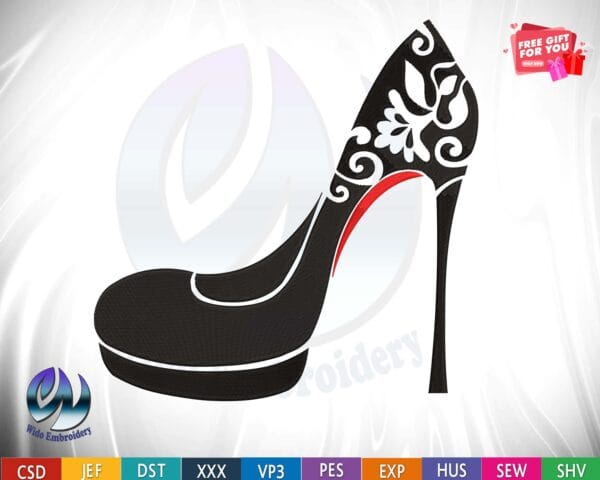 Shoes Embroidery Design