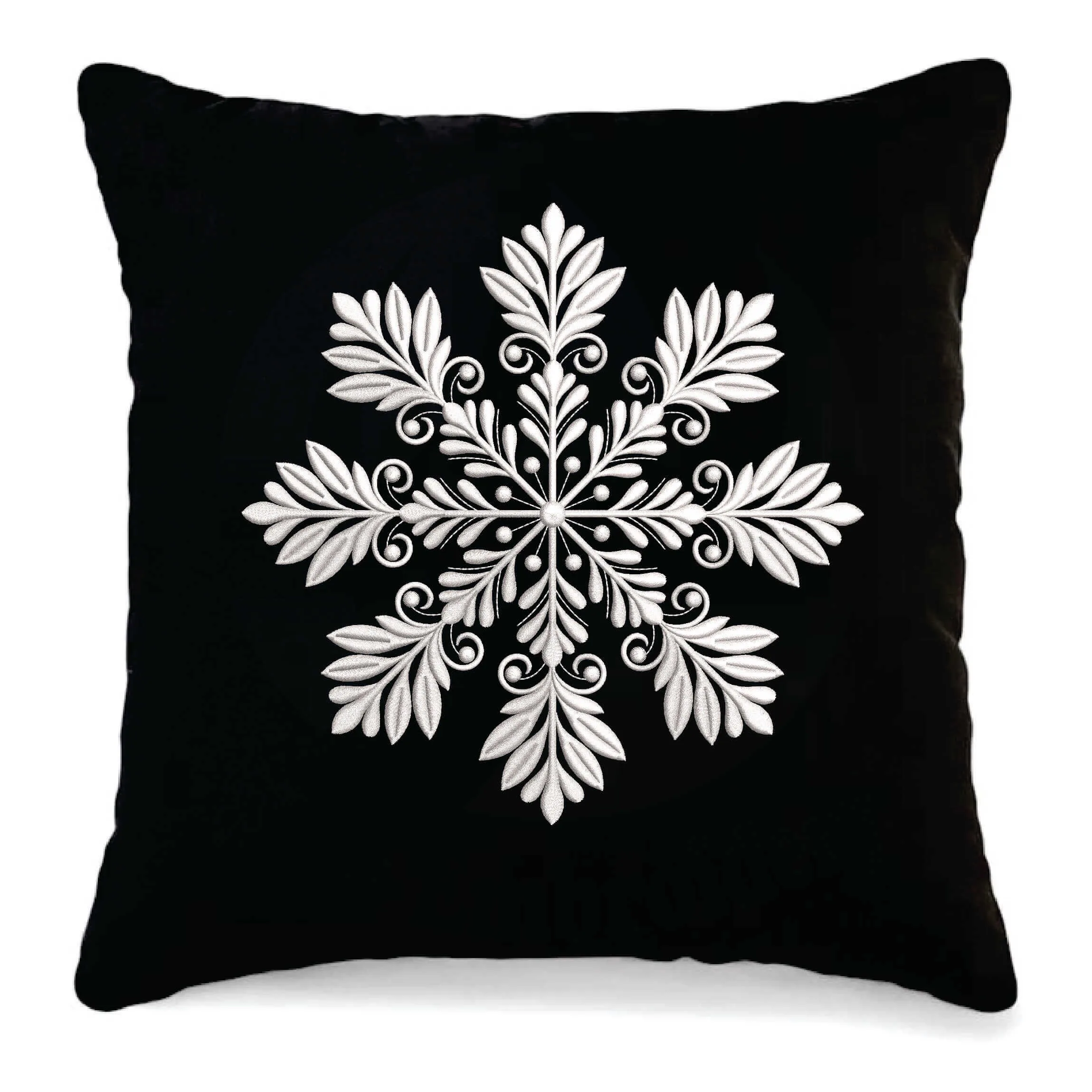 snowflake embrodiery design www.widoembroidery.com