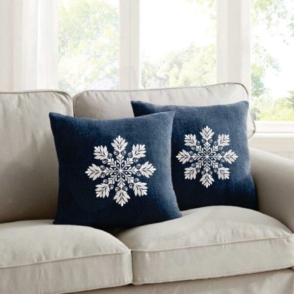 snowflake embrodiery design www.widoembroidery.com
