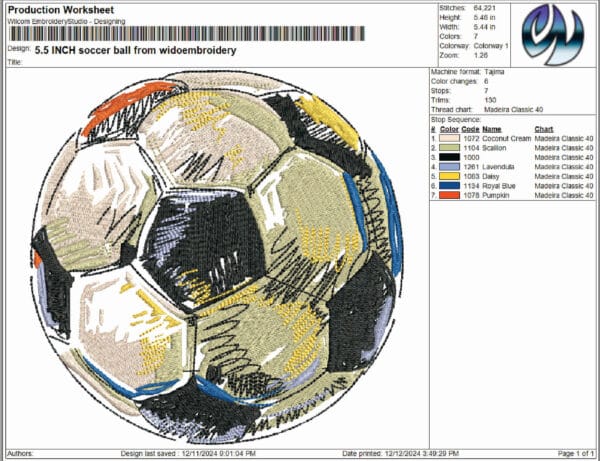 soccer ball from widoembroidery.com