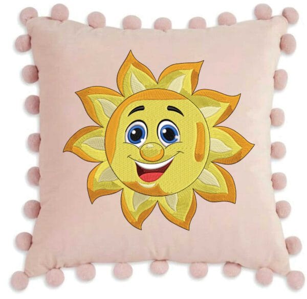 sun embroidery design from widoembroidery.com
