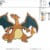 Charizard pokémon embroidery design from widoembroidery.com