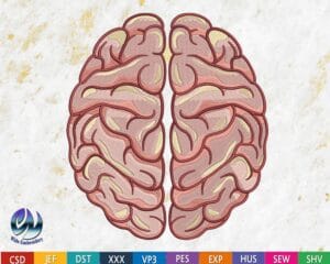 Brain embroidery design from widoembroidery.com