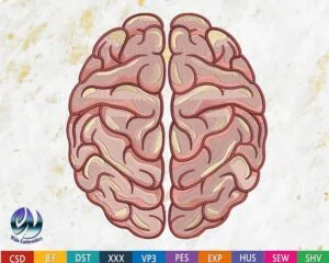 Brain embroidery design from widoembroidery.com