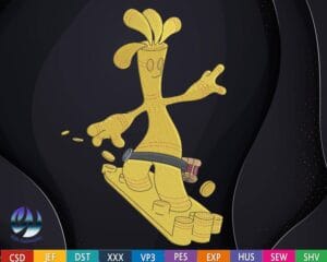 Gholdengo pokemon embroidery design from widoembroidery.com