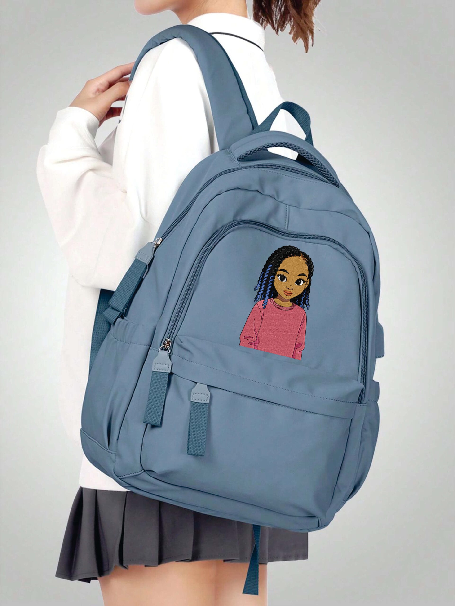 BLACK GIRL embroidery design from widoembroidery.com