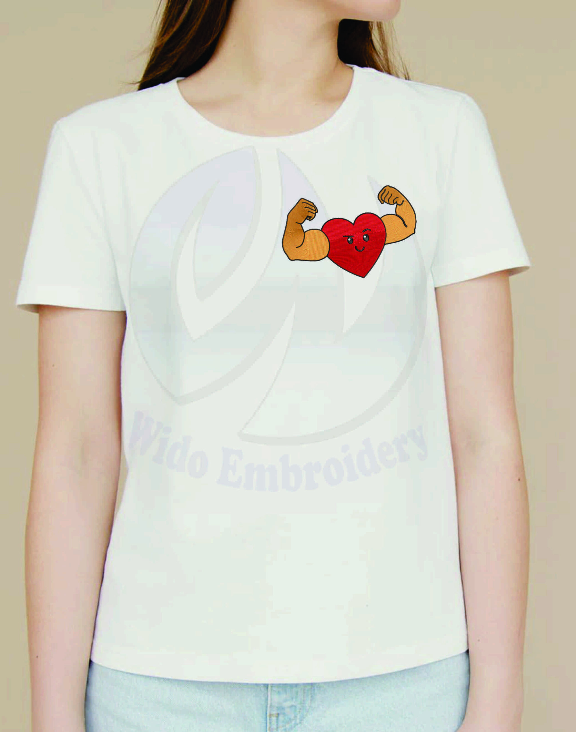 muscle heart machine embroidery design from widoembroidery.com