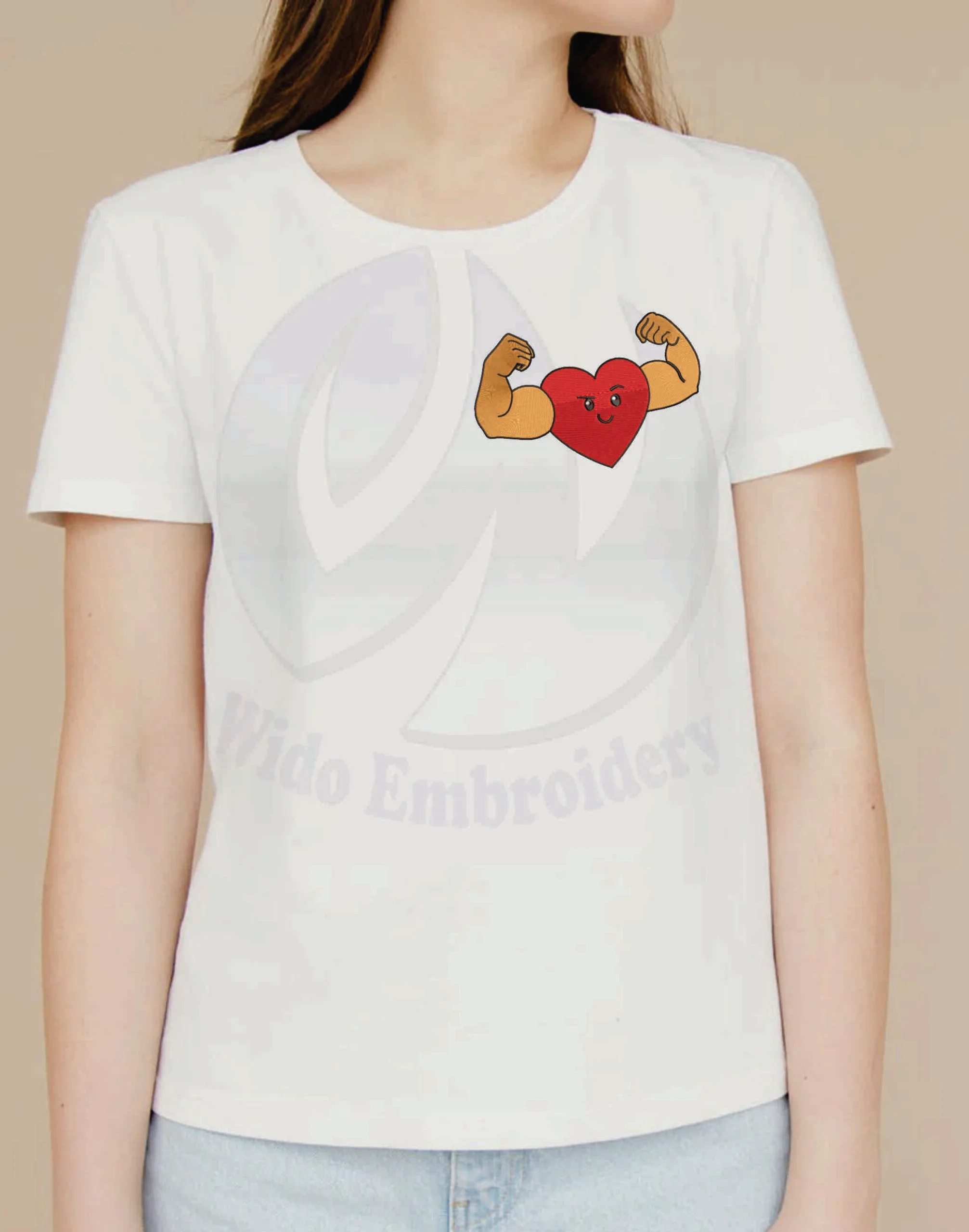 muscle heart machine embroidery design from widoembroidery.com