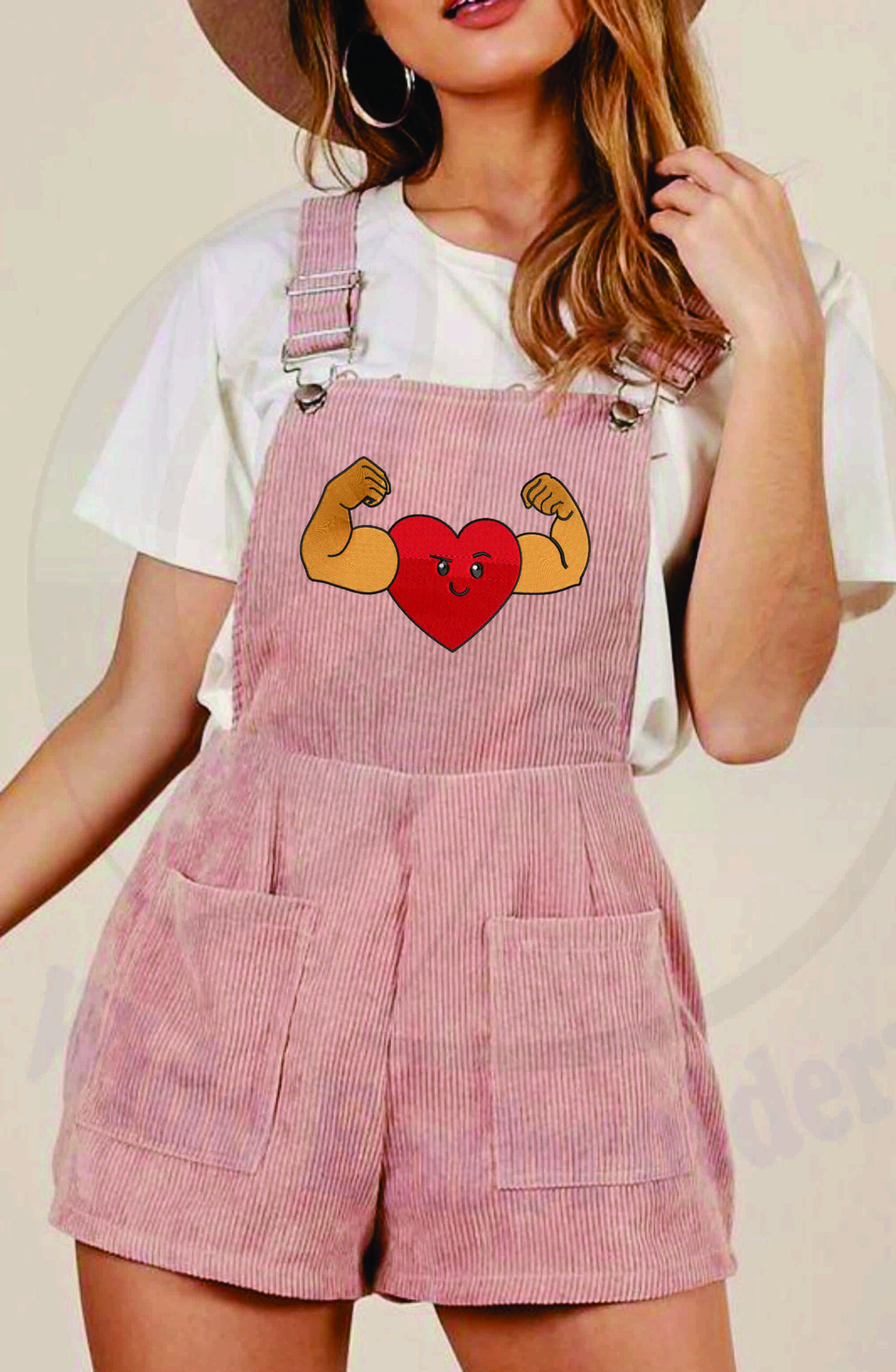 muscle heart machine Embroidery - Image 8